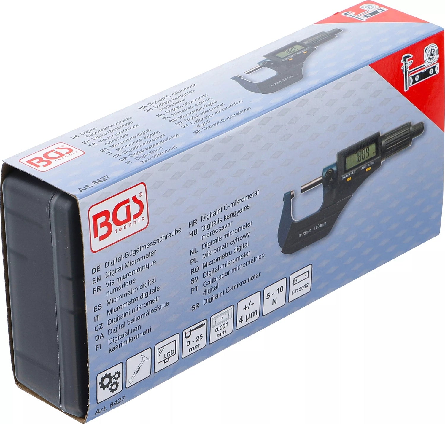 BGS 8427 Digital Bügelmessschraube Messbereich 0 - 25mm