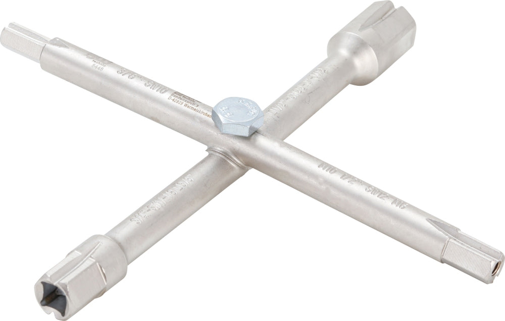 BGS 8448 Sanitär Kreuzschlüssel mit 10 Funktionen