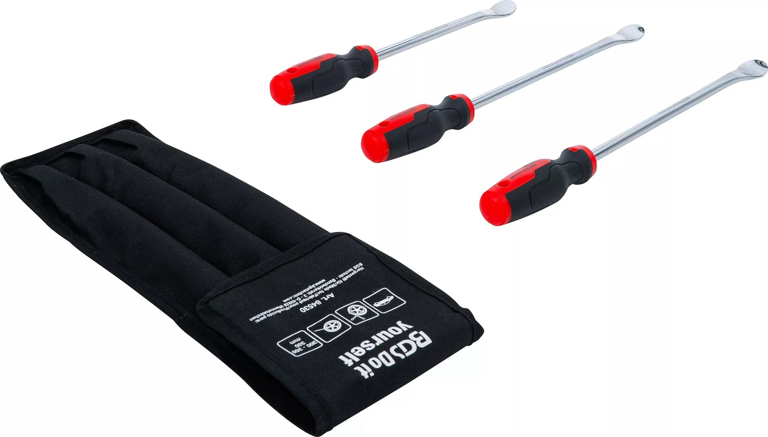 BGS DIY 84530 Satz Reifenmontiereisen Montierhebel 300 - 350 - 380mm 3 teilig