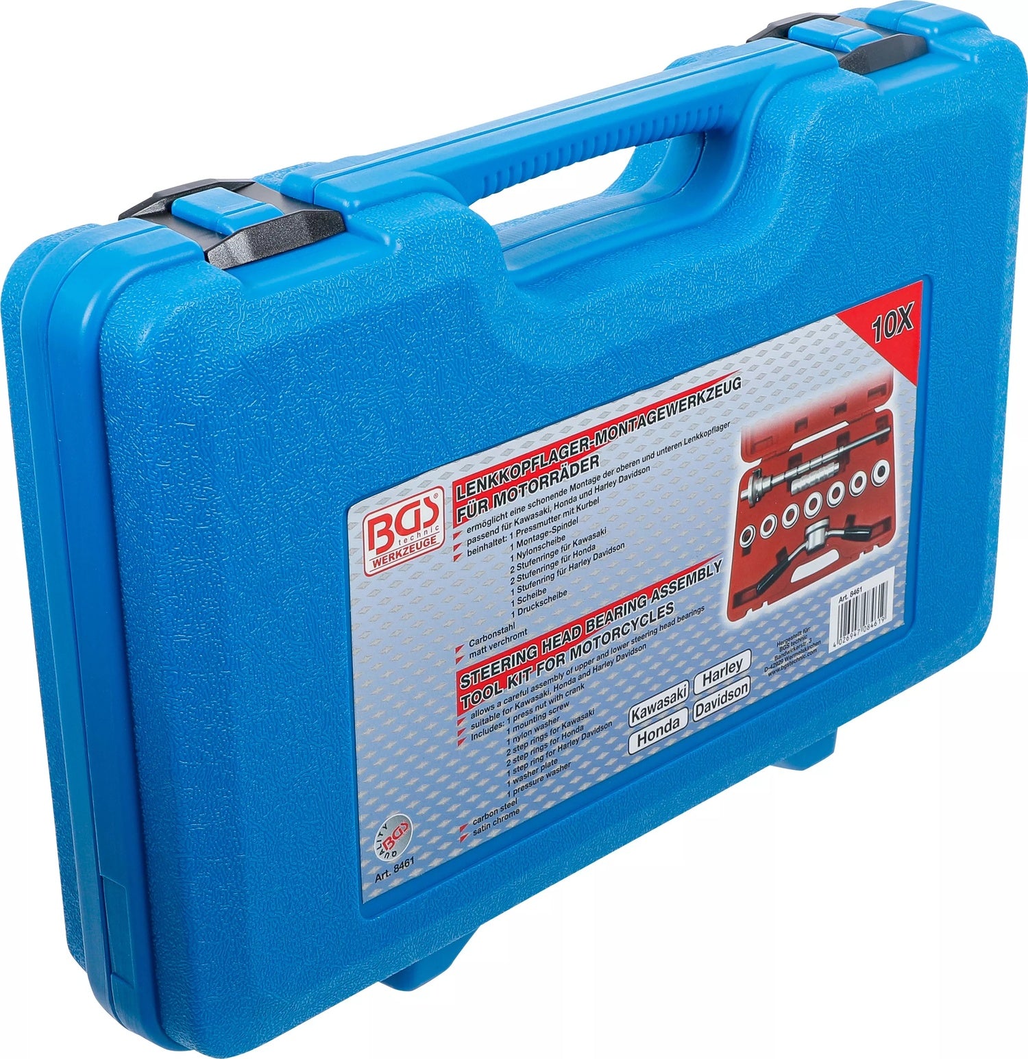 BGS 8461 Satz Lenkkopflager Montagewerkzeug für Motorrad
