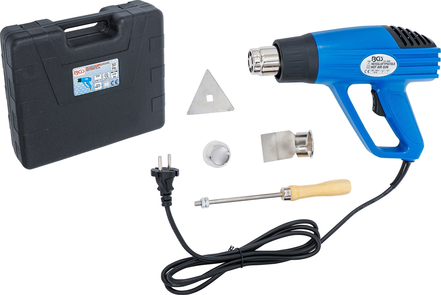 BGS 8495 Heißluft Gebläse Heißluftpistole Heißluftfön 2000 Watt