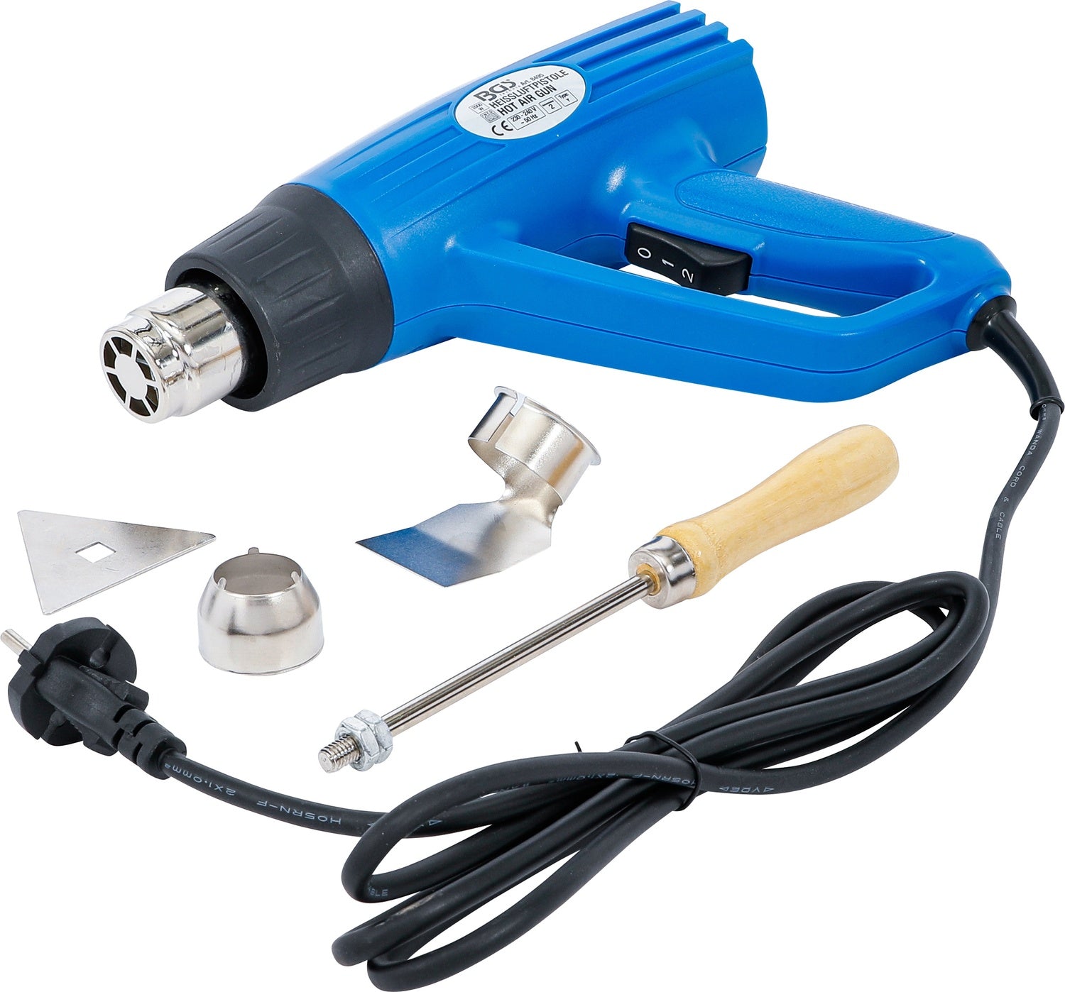 BGS 8495 Heißluft Gebläse Heißluftpistole Heißluftfön 2000 Watt