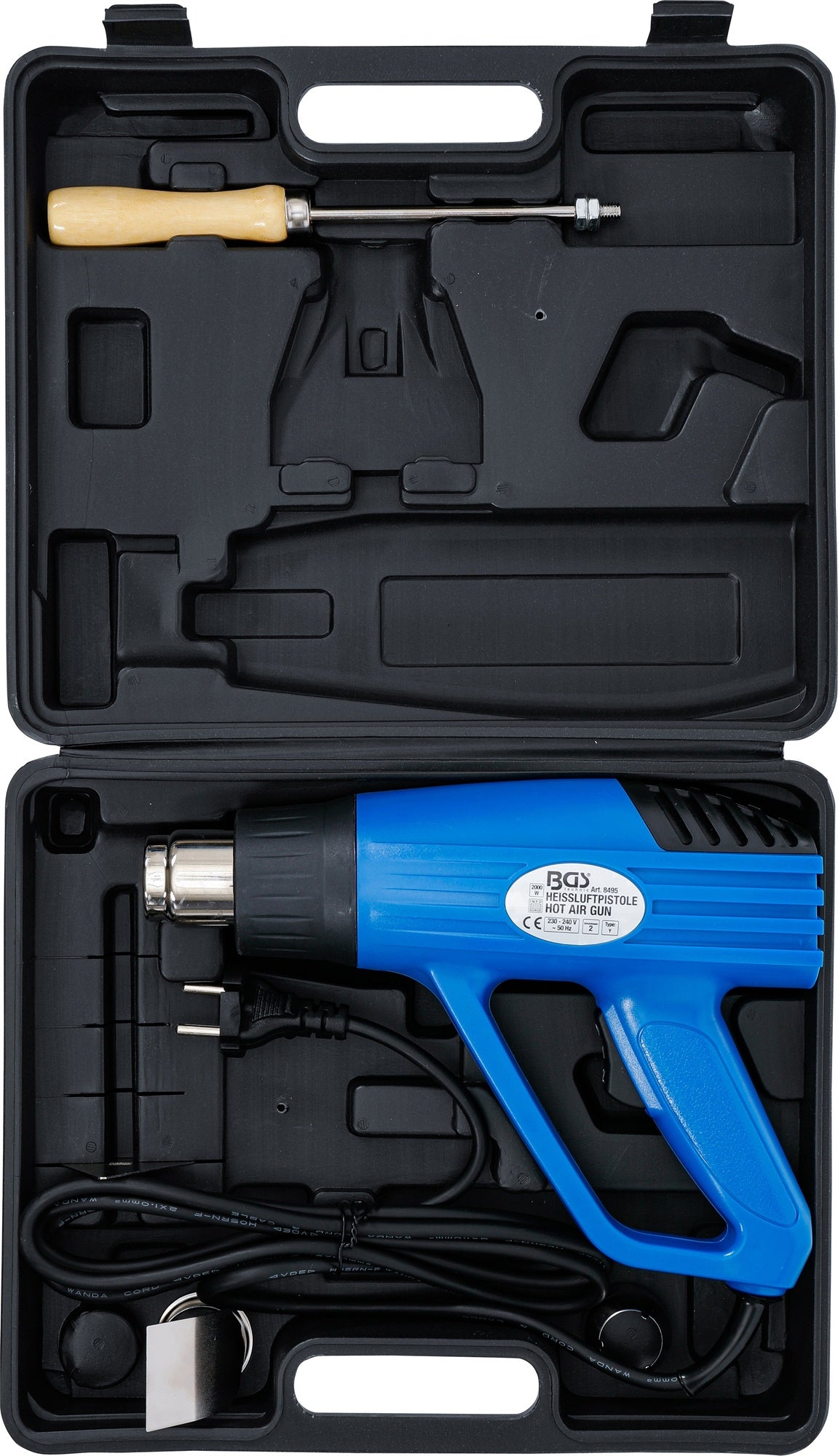 BGS 8495 Heißluft Gebläse Heißluftpistole Heißluftfön 2000 Watt
