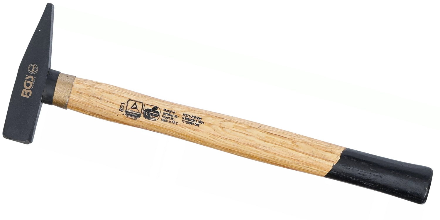 BGS 851 Schlosserhammer Holzstiel DIN 1041 Kopfgewicht 200g