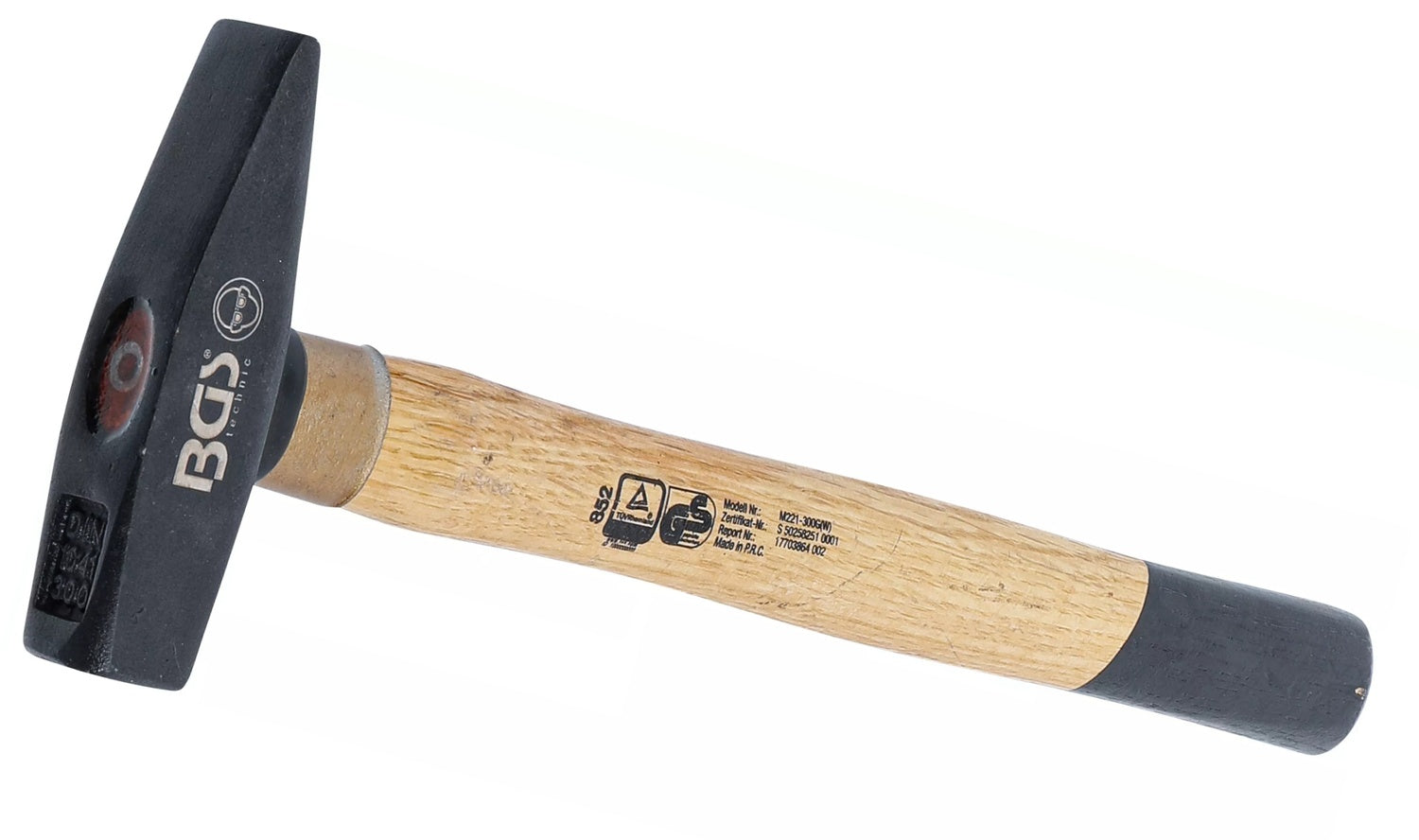 BGS 852 Schlosserhammer Holzstiel DIN 1041 Kopfgewicht 300g
