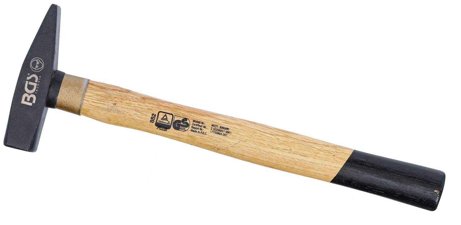 BGS 852 Schlosserhammer Holzstiel DIN 1041 Kopfgewicht 300g