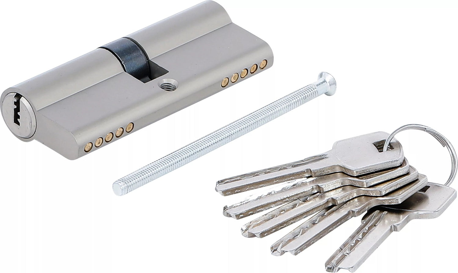 BGS DIY 85238 Sicherheits Schließzylinder Zylinderlänge 80mm Größe 40/40mm