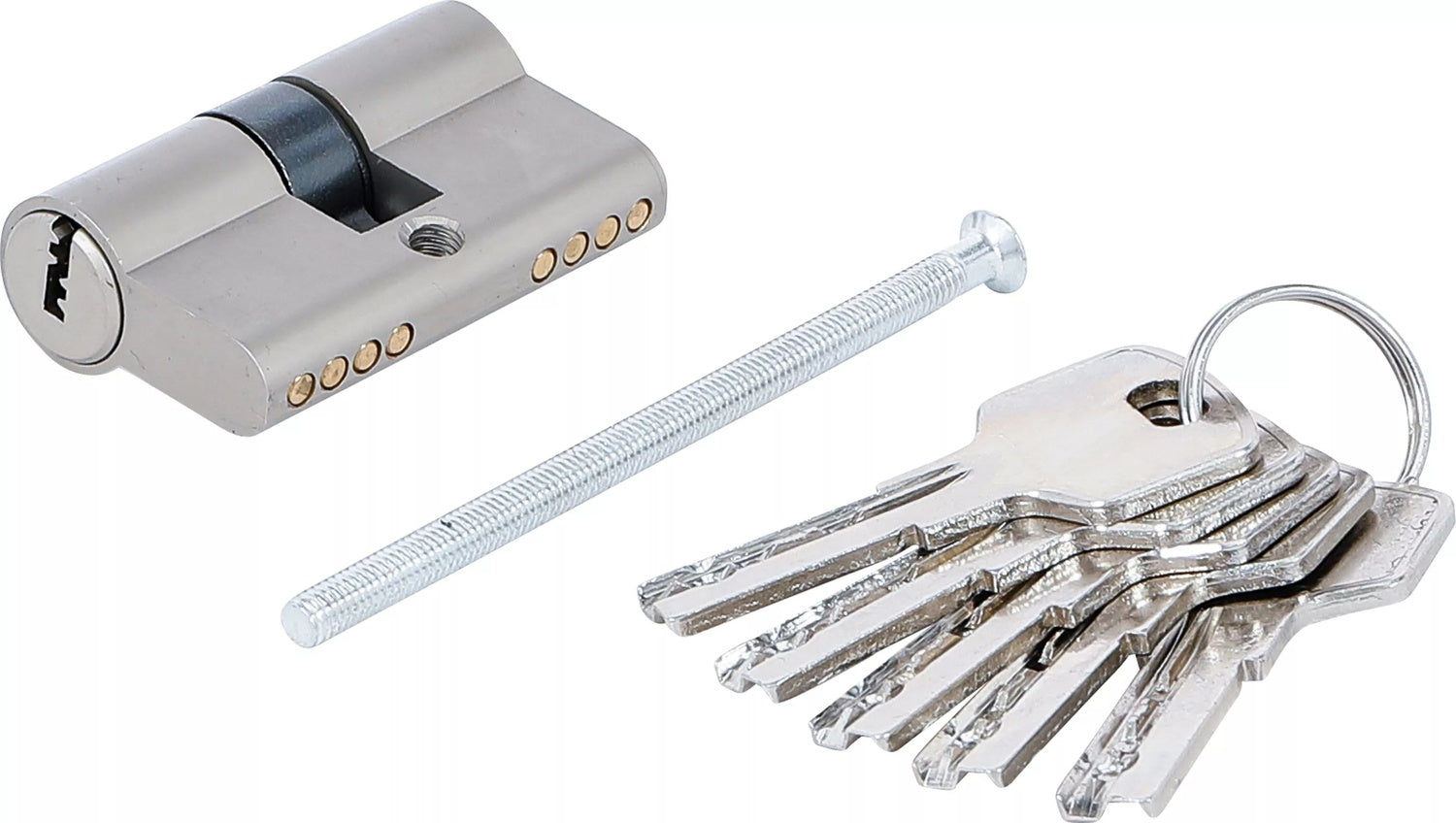 BGS DIY 85246 Sicherheits Schließzylinder Zylinderlänge 50mm Größe 25/25mm