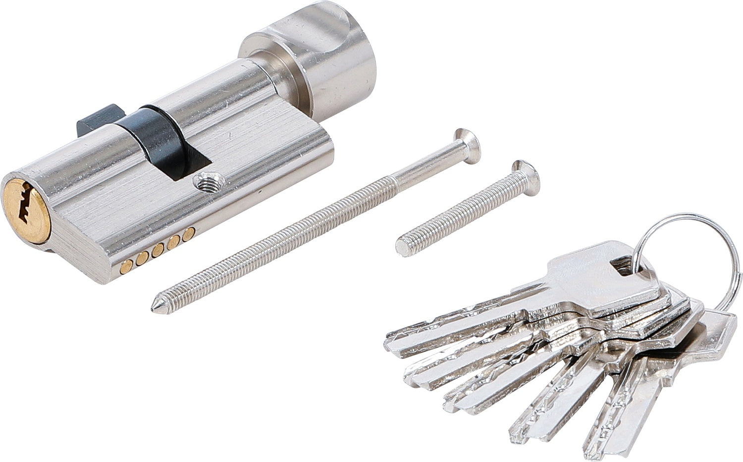 BGS DIY 85260 Sicherheits-Türzylinder mit Drehknauf 60mm