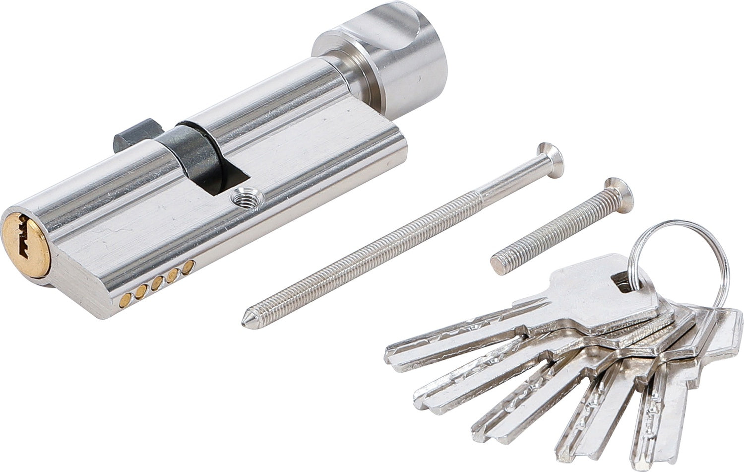 BGS DIY 85280 Sicherheits-Türzylinder mit Drehknauf 80mm