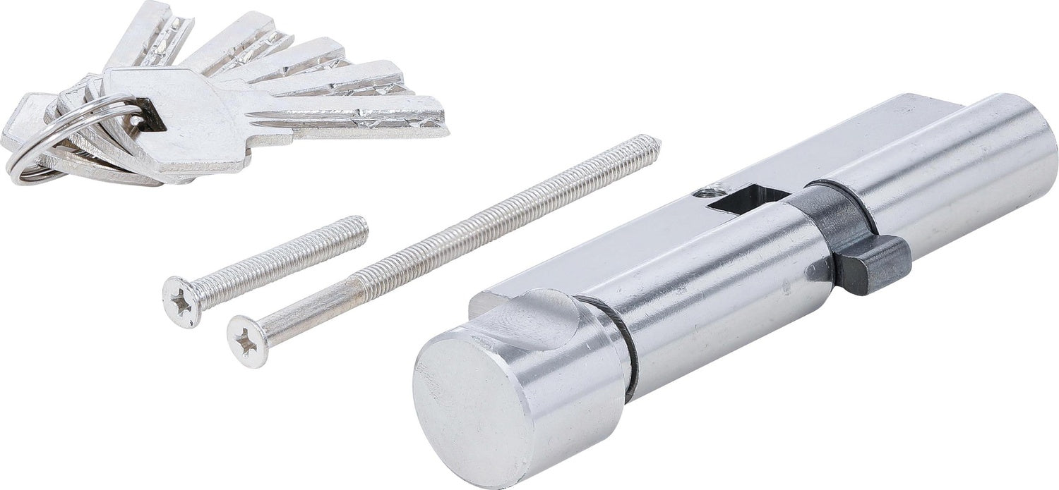 BGS DIY 85290 Sicherheits Türzylinder mit Drehknauf 45/45mm Zylinderlänge 90mm