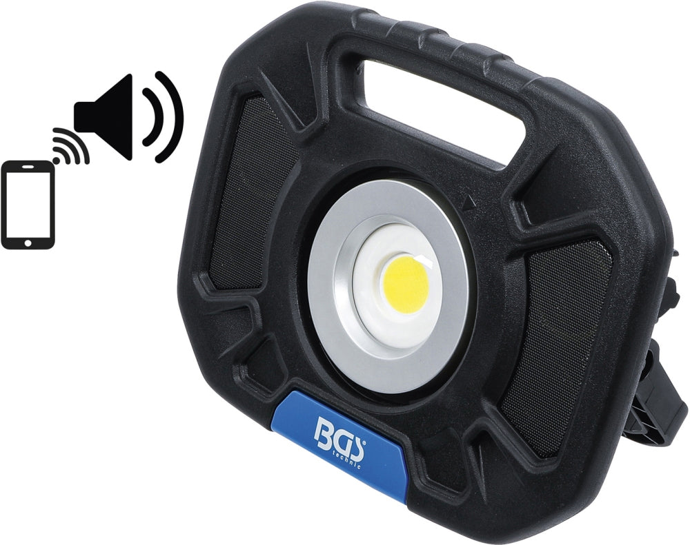 BGS 85332 COB-LED Arbeitsstrahler 40W mit integrierten Lautsprechern