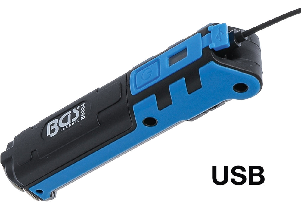 BGS 85334 Akku Knicklampe mit COB-LED Taschenlampe 5 Watt