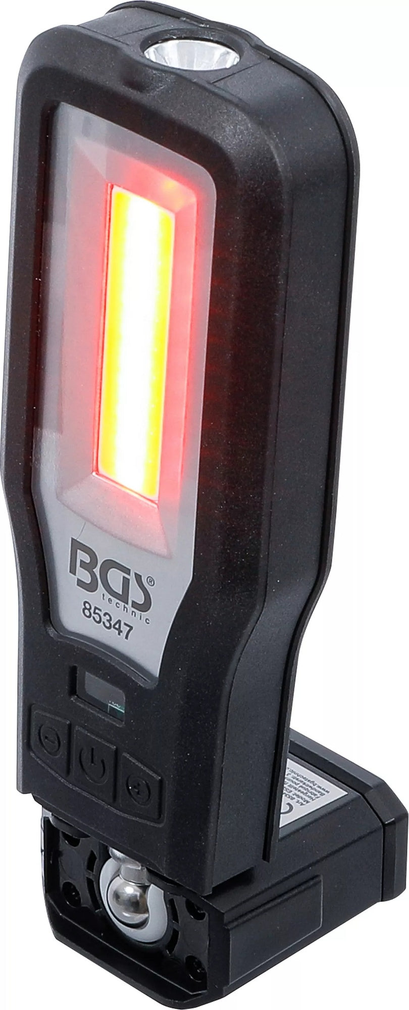 BGS 85347 COB LED Arbeitsleuchte klappbar mit Ladestation Magnet Haken