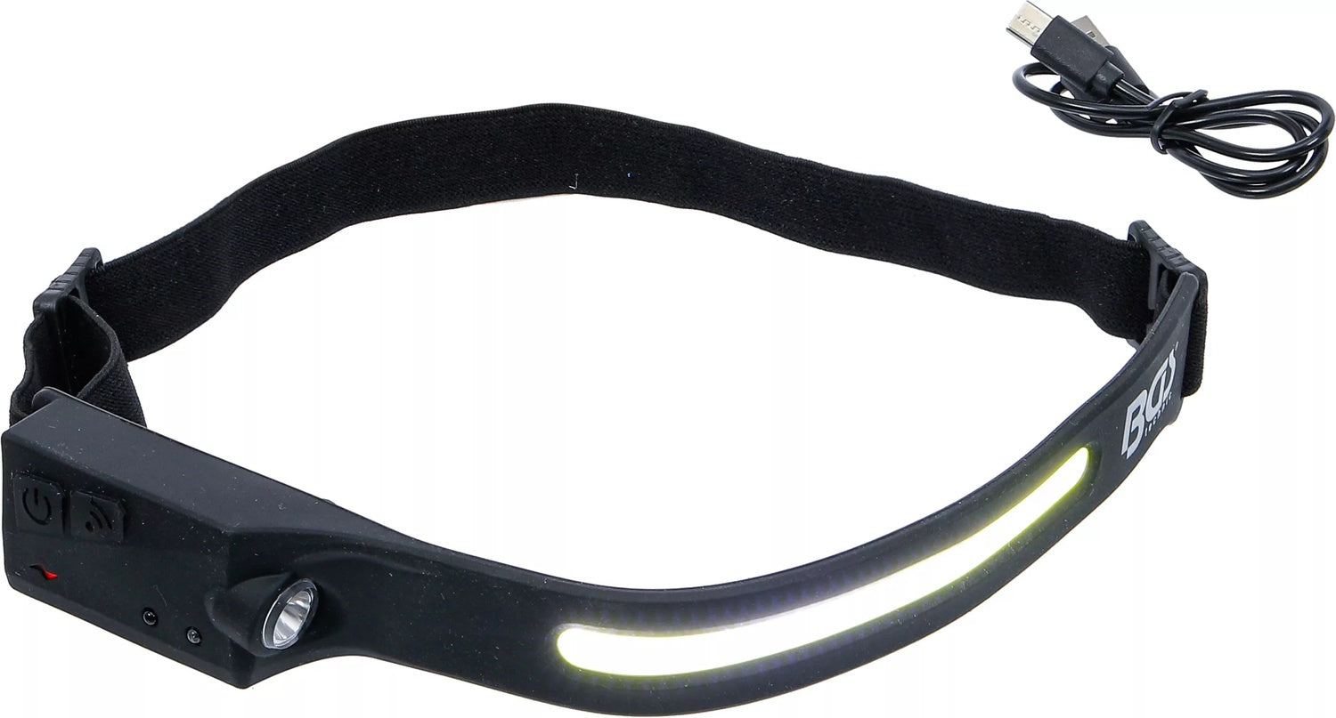 BGS 85355 COB LED Stirnleuchte mit Bewegungssensor Stirnlampe