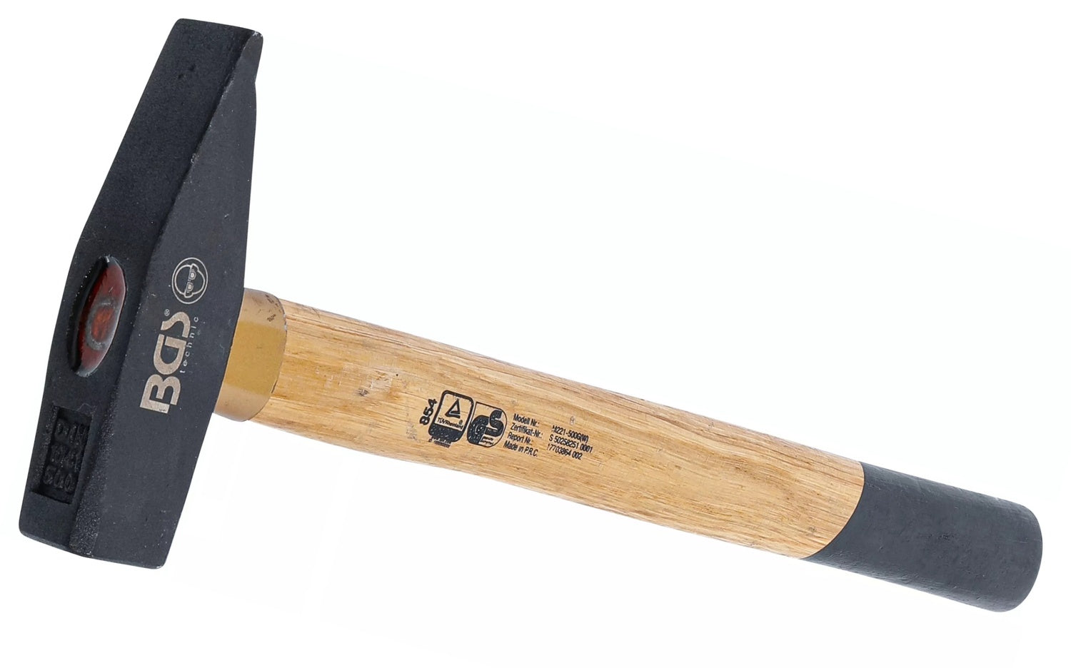 BGS 854 Schlosserhammer Holzstiel DIN 1041 Kopfgewicht 500g