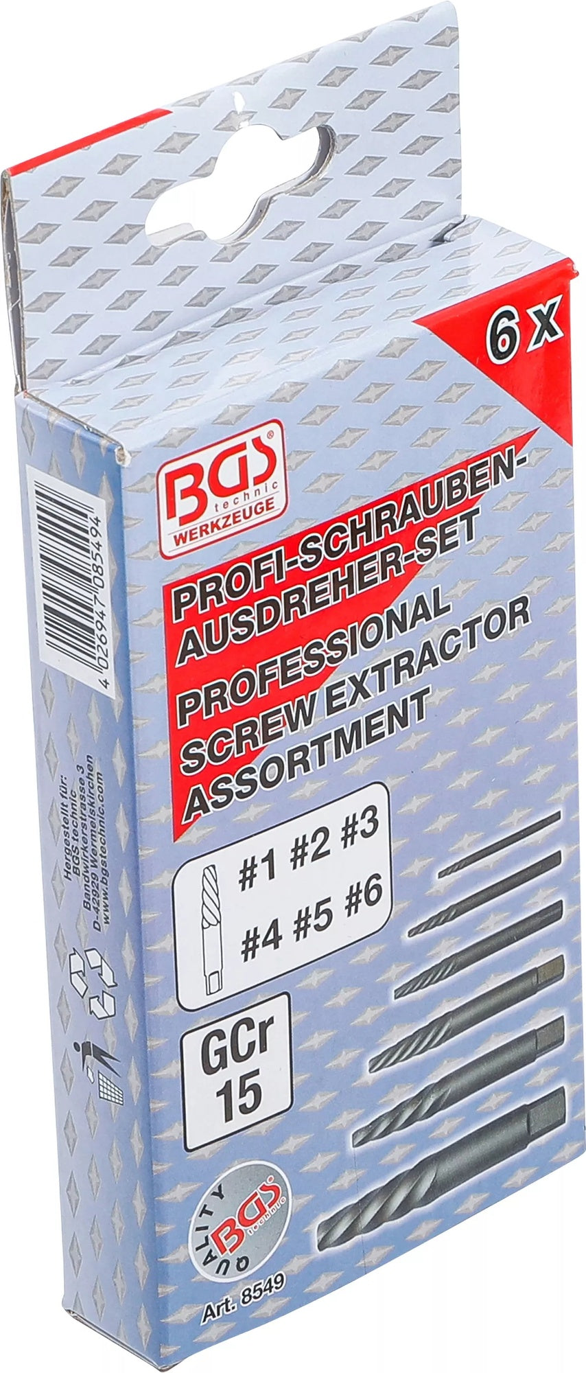 BGS 8549 Satz Ausdreher für Schrauben