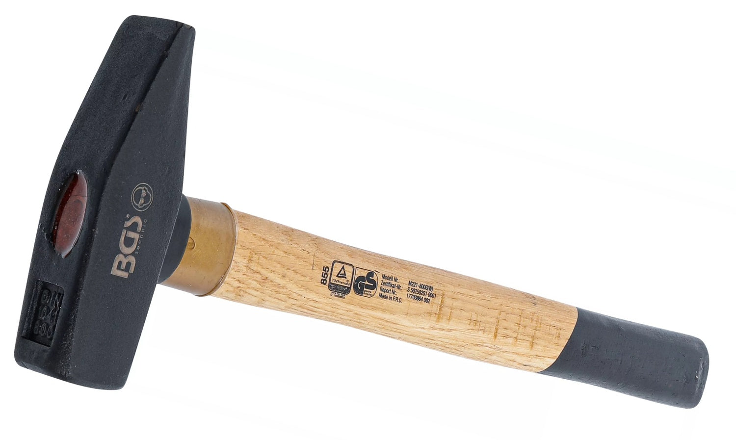 BGS 855 Schlosserhammer Holzstiel DIN 1041 Kopfgewicht 800g