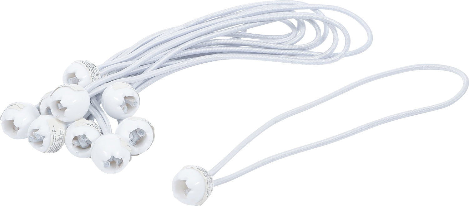 BGS DIY 85525 Satz Spanngummi mit Kugel Länge 27cm 10 teilig