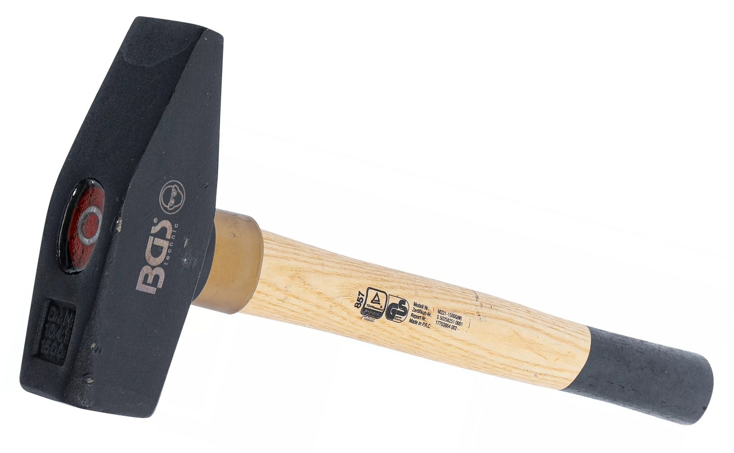 BGS 857 Schlosserhammer Holzstiel DIN 1041 Kopfgewicht 1500g