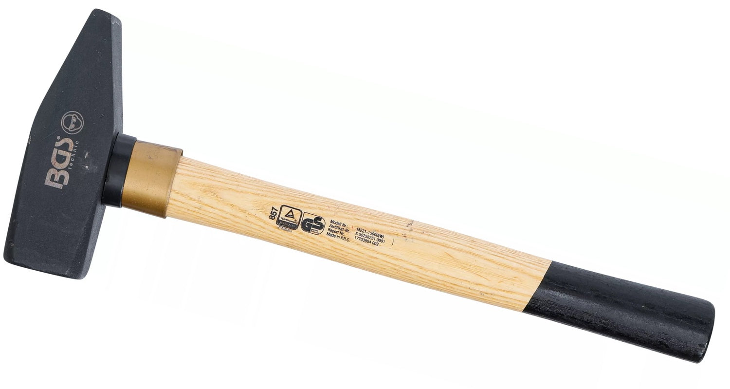BGS 857 Schlosserhammer Holzstiel DIN 1041 Kopfgewicht 1500g