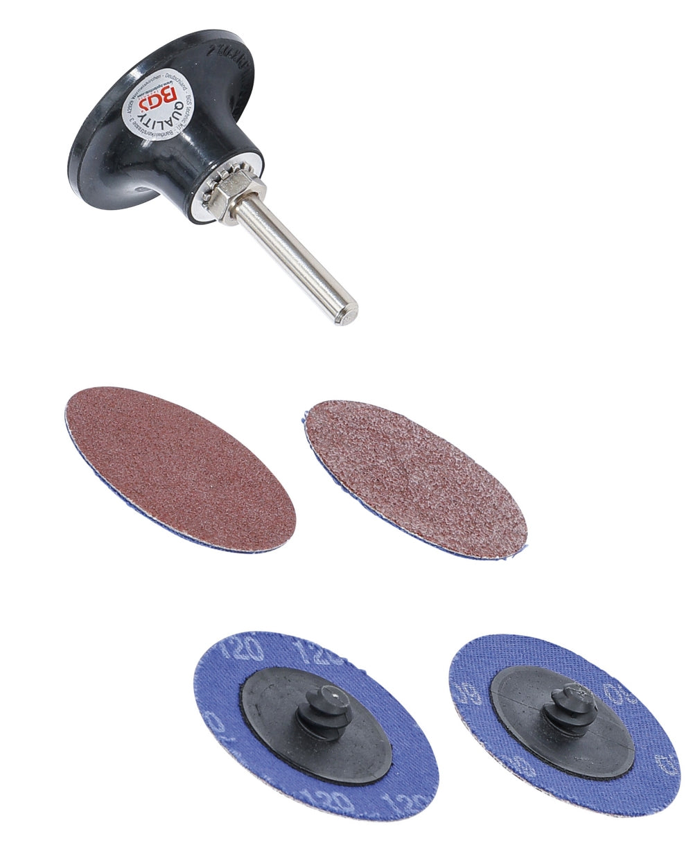 BGS 8590 Satz Schleifscheiben & Schleifteller Ø50mm bohrmaschinengeeignet