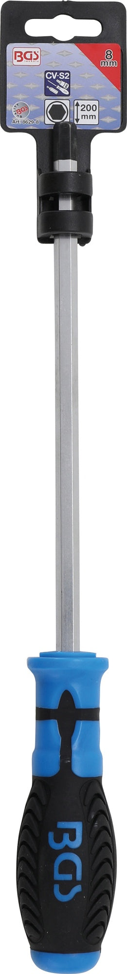BGS 8629-8 Schraubendreher Abtrieb Innensechskant 8mm Klingenlänge 200mm