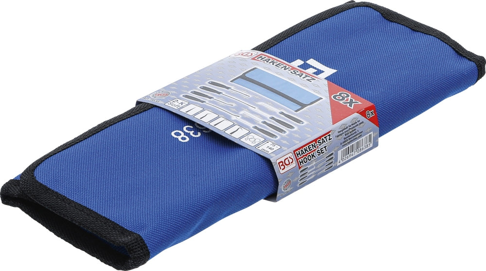 BGS 8638 Satz Haken mit geraden und abgerundeten Spitzen 8 teilig