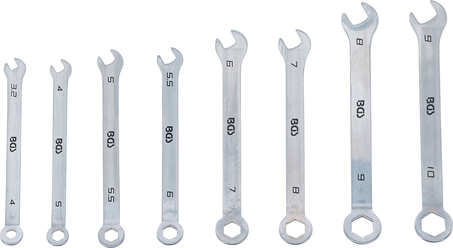 BGS 8646 Satz Ringmaulschlüssel Mini 4-10mm metrisch 8 teilig
