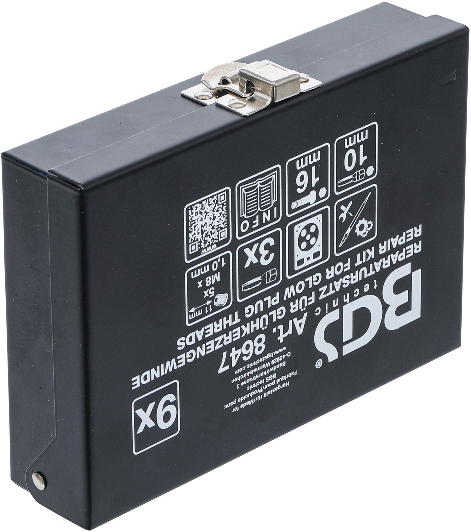 BGS 8647 Reparatursatz für Glühkerzengewinde M8 x 1,0mm