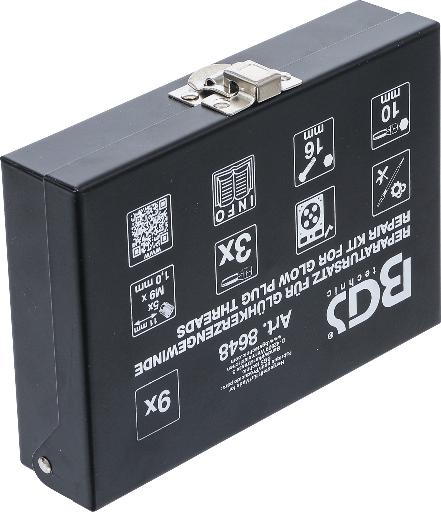 BGS 8648 Reparatursatz für Glühkerzengewinde M9 x 1,0mm