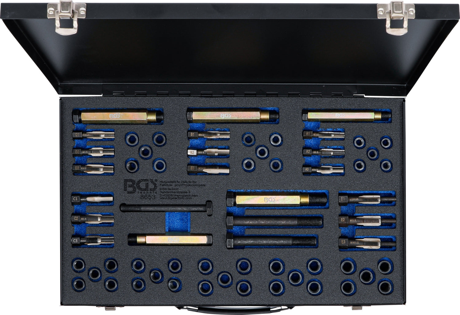 BGS 8653 Reparatursatz für Glühkerzengewinde M8 M9 M10 M12