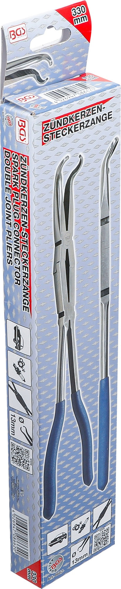 BGS 8662 Zündkerzenstecker Zange mit Ringspitze Ø 13mm Länge 330mm