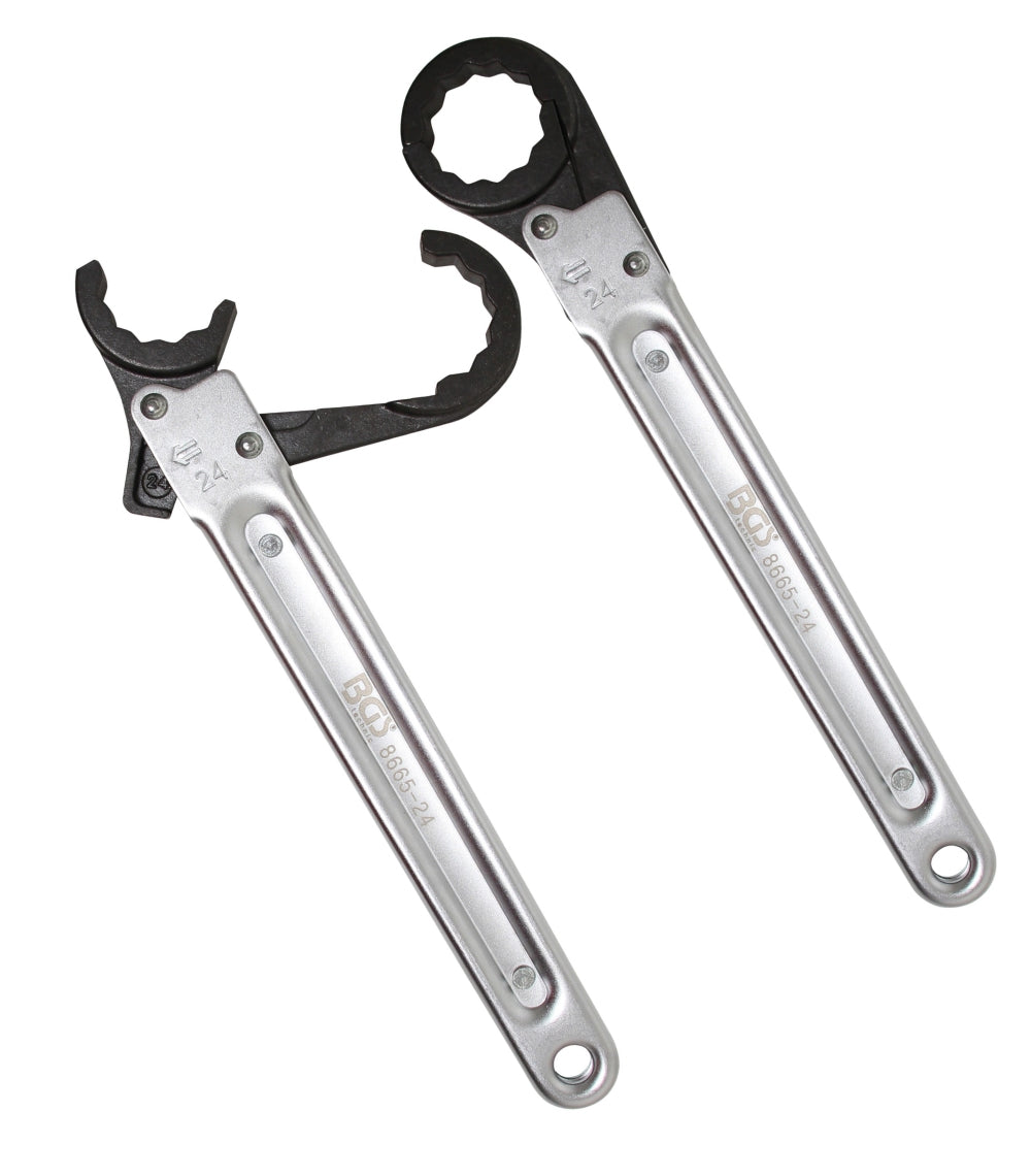BGS 8665-24 Knarren Ringschlüssel Leitungsratschenschlüssel 24mm