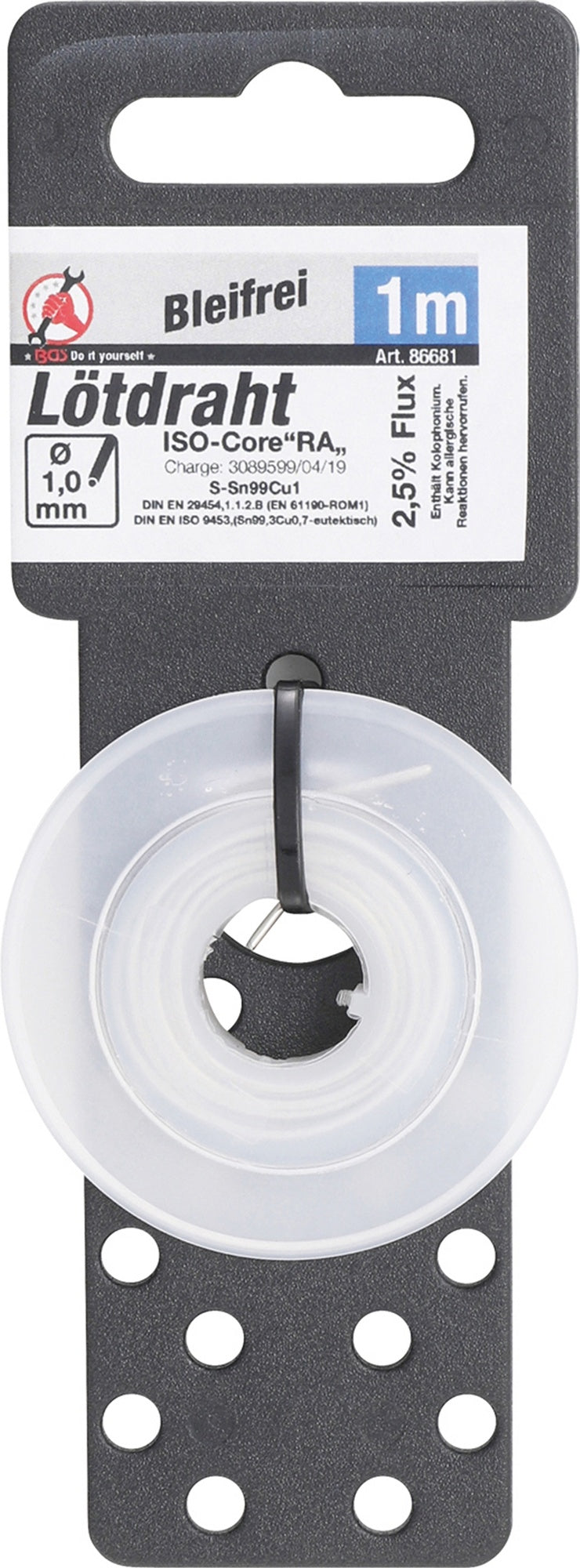 BGS DIY 86681 Lötdraht 1,5mm x 1m