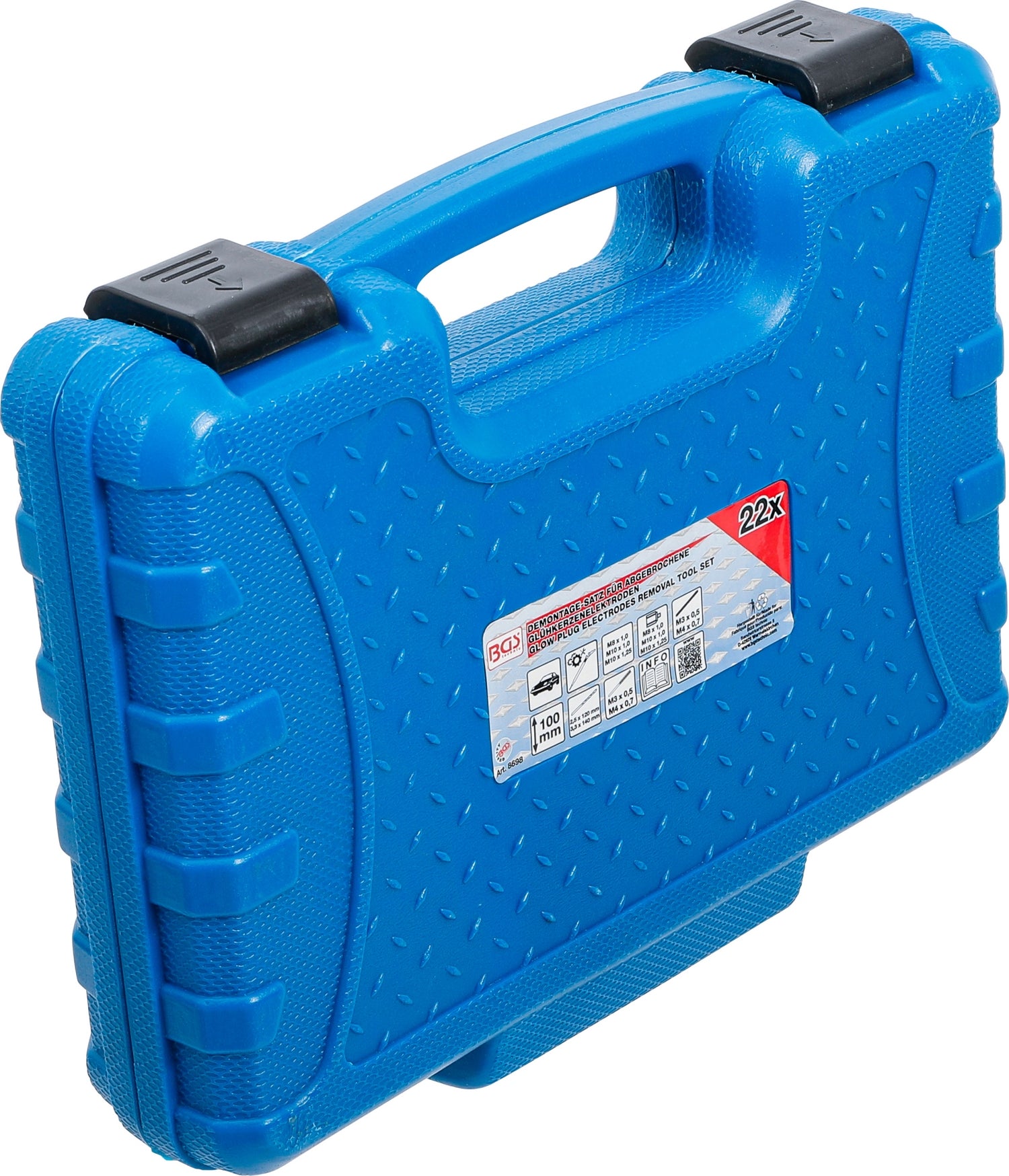 BGS 8698 Satz Demontagewerkzeug für abgebrochene Glühkerzenelektroden M8 M10