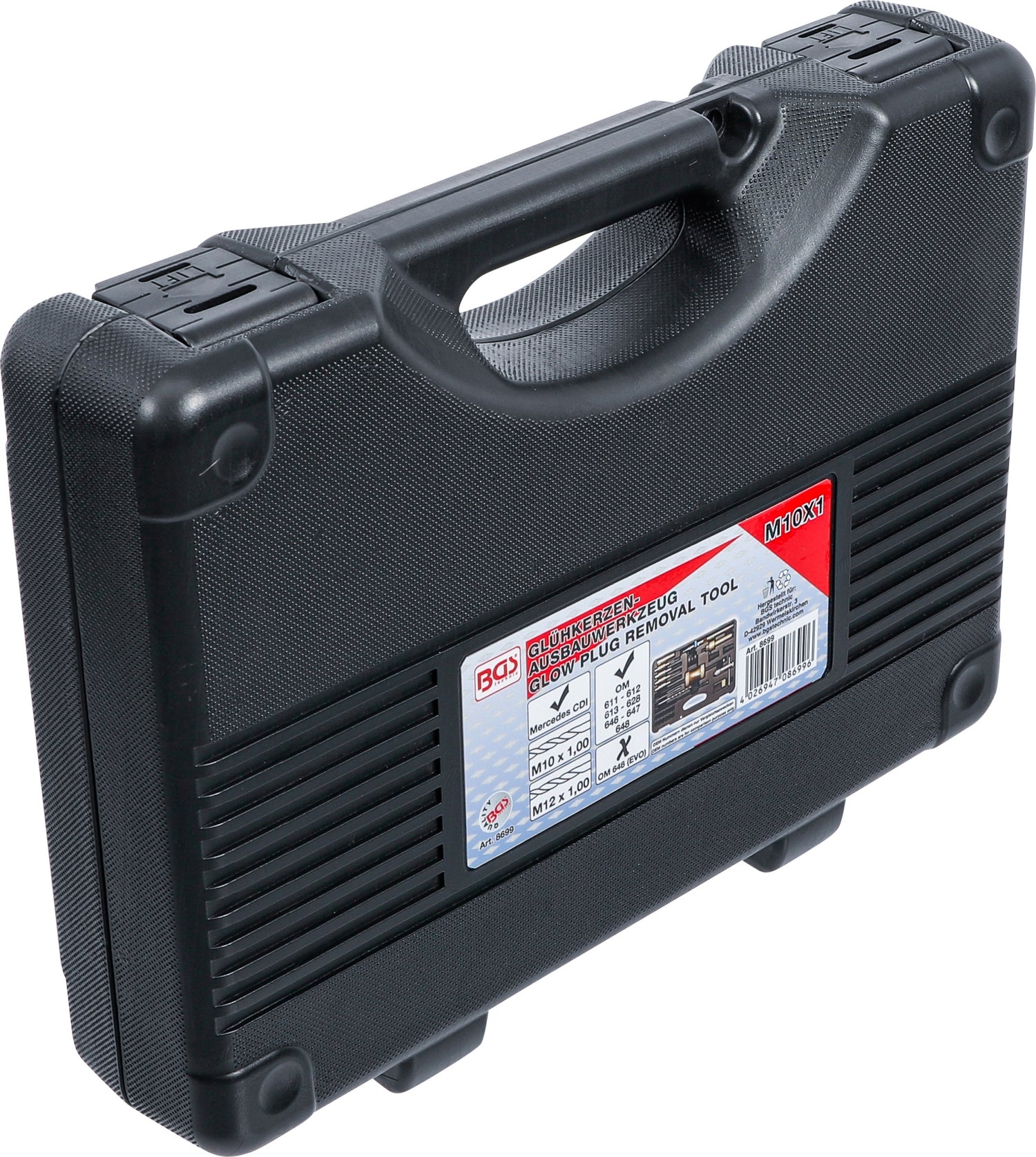 BGS 8699 Satz Ausbauwerkzeug für Glühkerzen M10 x 1,0mm für Mercedes-Benz CDI-Motoren