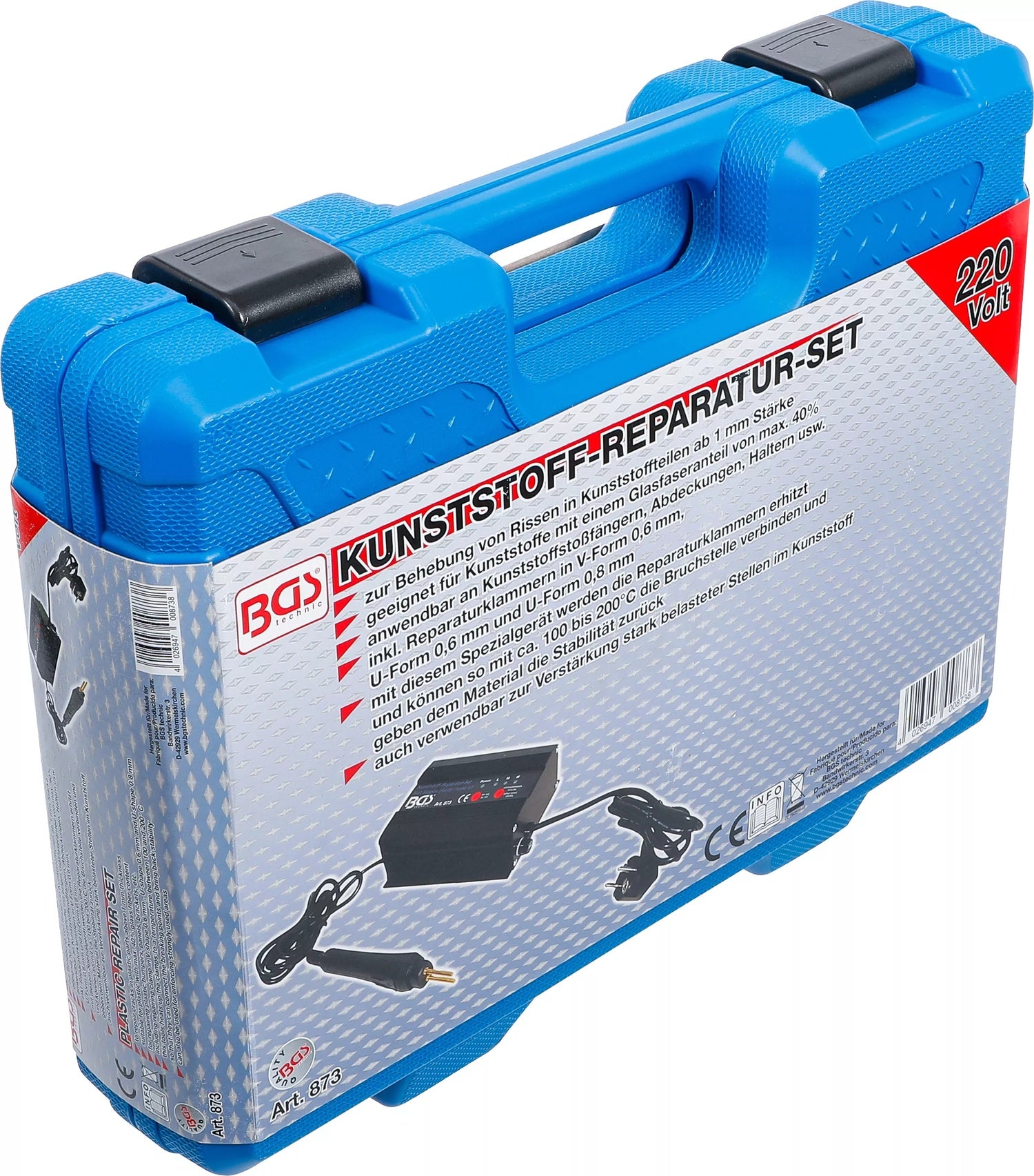 BGS 873 Satz für Kunststoffreparatur 230 Volt im Koffer