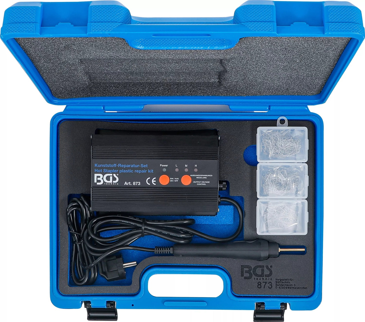 BGS 873 Satz für Kunststoffreparatur 230 Volt im Koffer