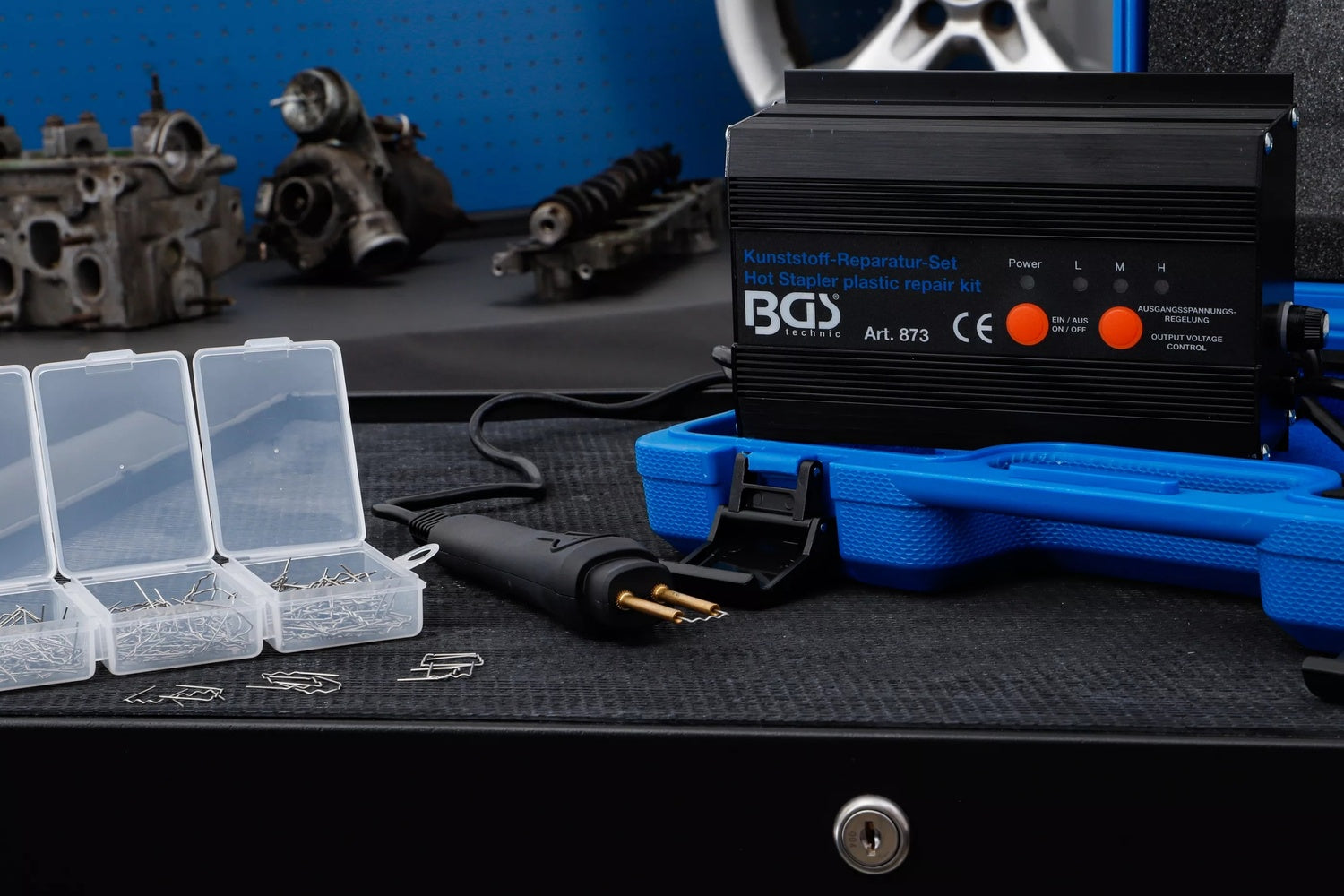 BGS 873 Satz für Kunststoffreparatur 230 Volt im Koffer