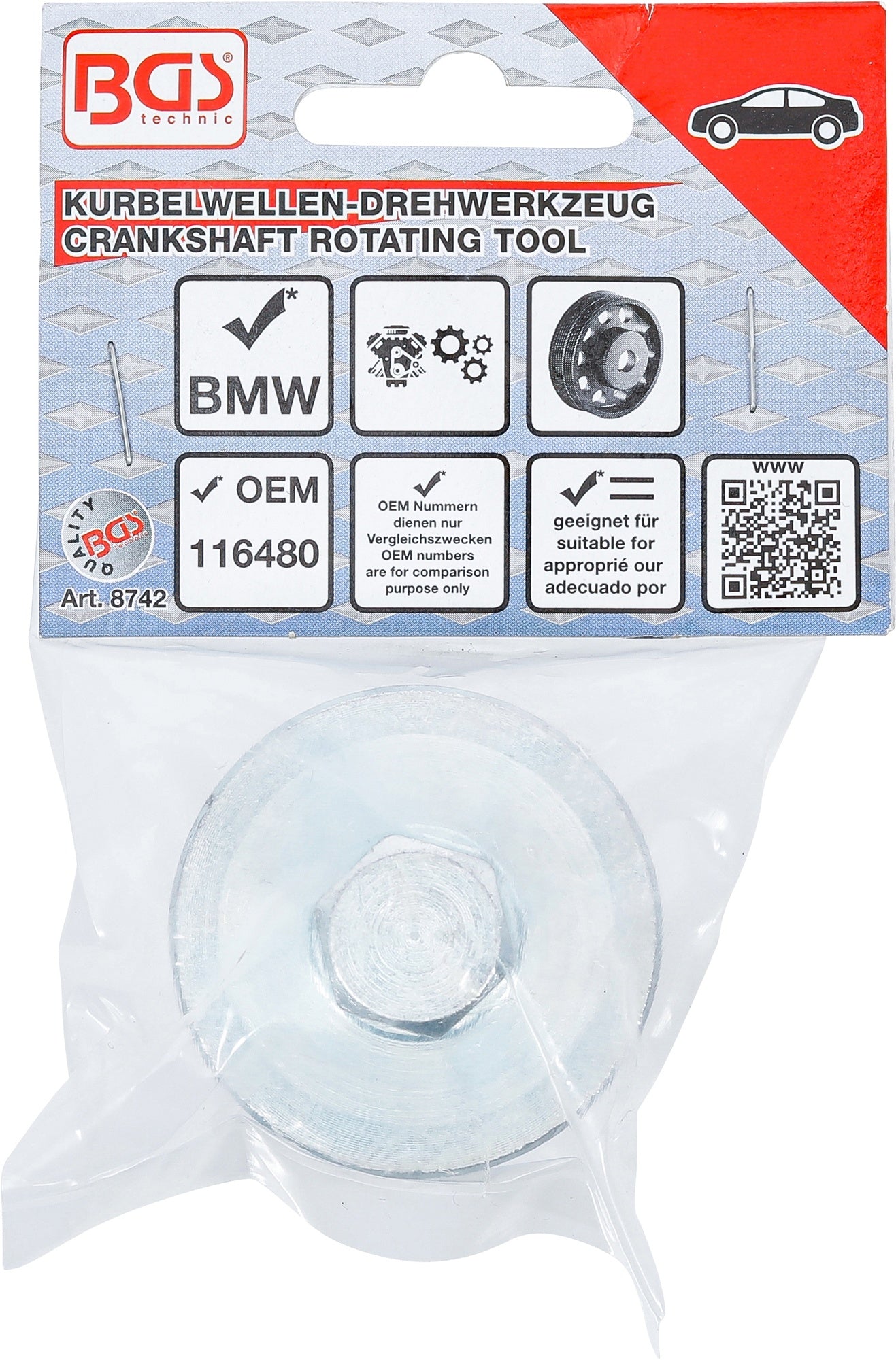 BGS 8742 BMW Drehwerkzeug für Kurbelwellen für Motor M52 M54 M56