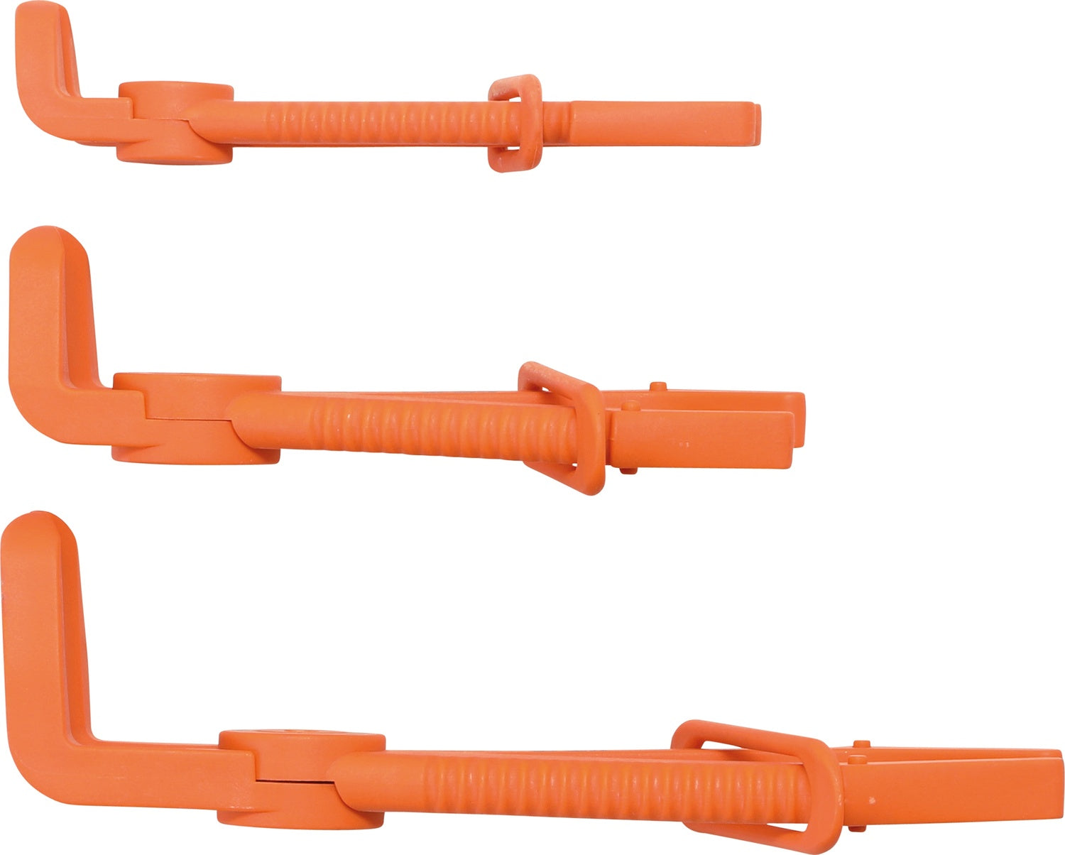 BGS 8764 Satz Schlauchabklemmzangen 90° abgewinkelt aus Kunststoff 3 teilig