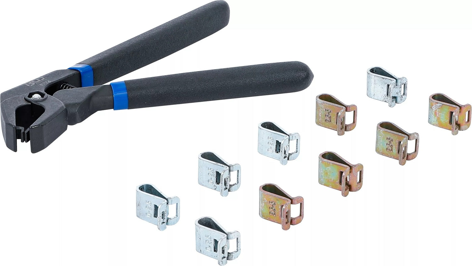 BGS 8774 Satz Fixierklammern mit Klammernzange 11 teilig
