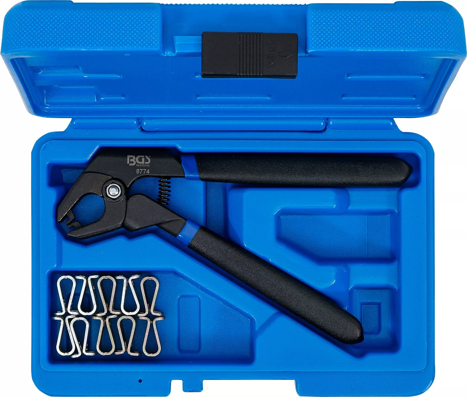 BGS 8774 Satz Fixierklammern mit Klammernzange 11 teilig