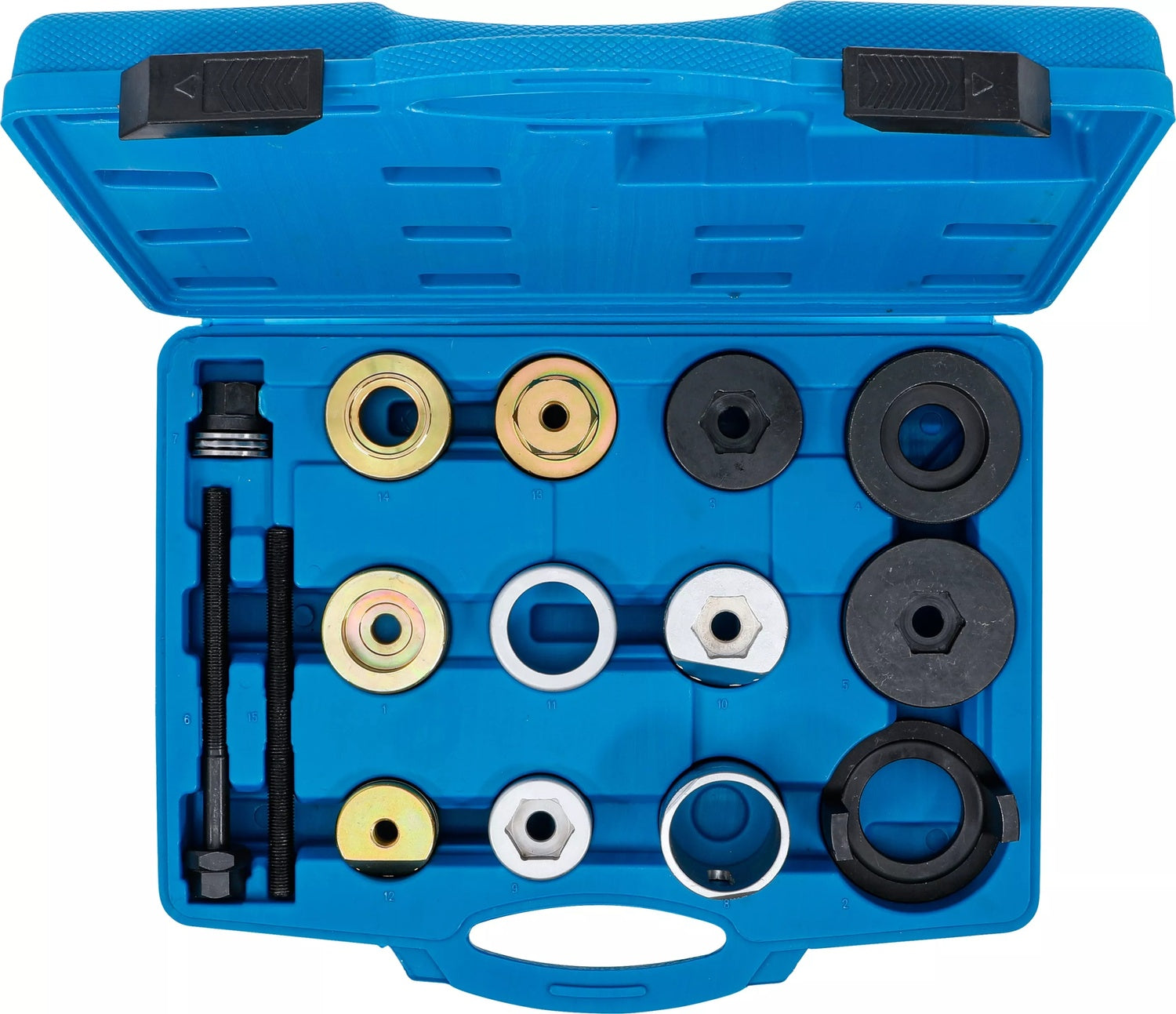 BGS 8776 Satz Werkzeug zum Ersetzen der Hinterachsbuchsen für BMW E36 E46 E85