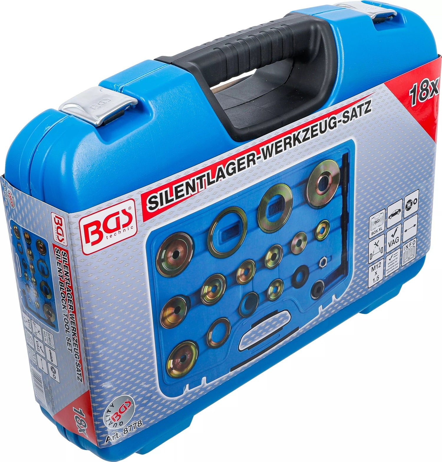 BGS 8778 Satz Werkzeug für Silentlager für VAG 18 teilig