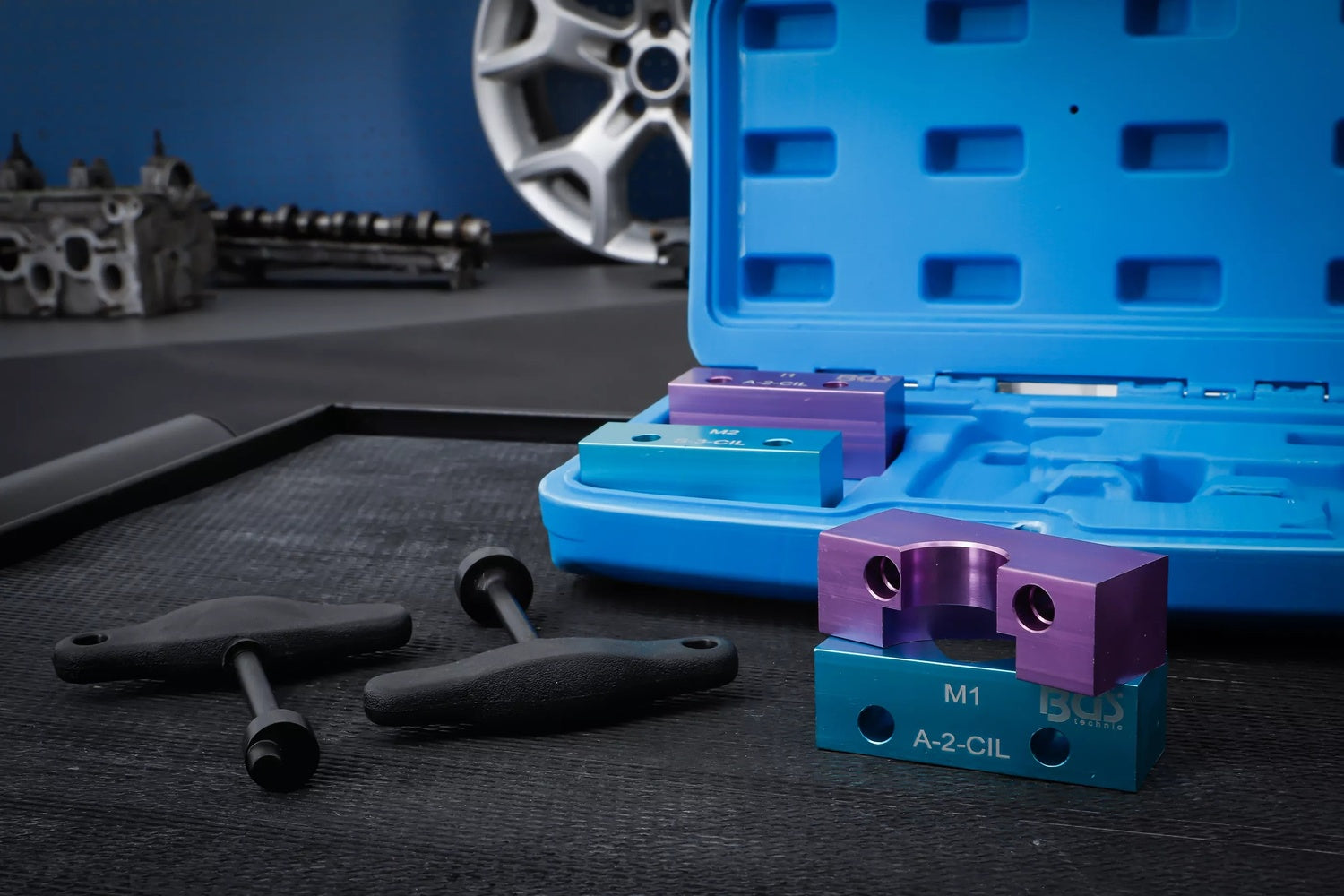 BGS 8786 Satz Einstellwerkzeug für Motor Alfa Romeo 1.4L, 1.6L, 1.8L, 2.0L Twin-Spark