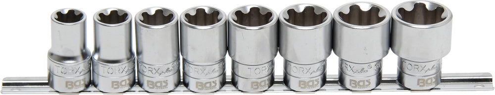 BGS 8806 Satz Steckschlüsseleinsätze T-Profil Plus (für Torx Plus) Antrieb Innenvierkant 12,5mm (1/2") SW 18EP - 32EP