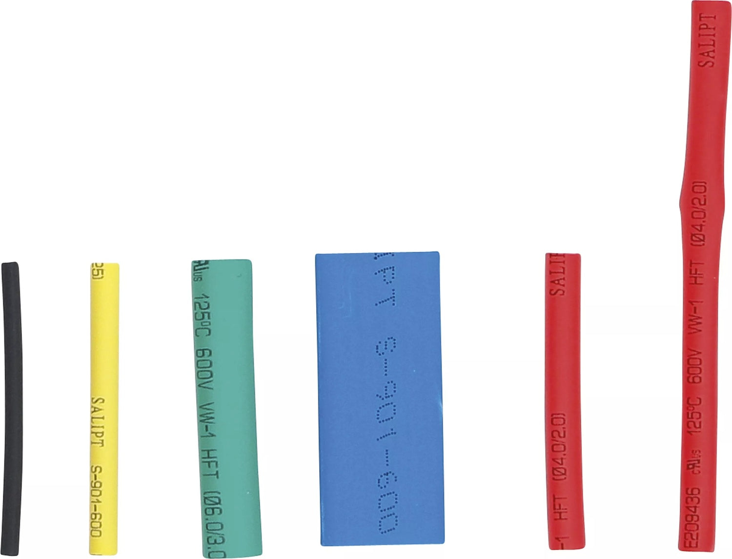 BGS DIY 88150 Sortiment Schrumpfschlauch farbig 90 teilig