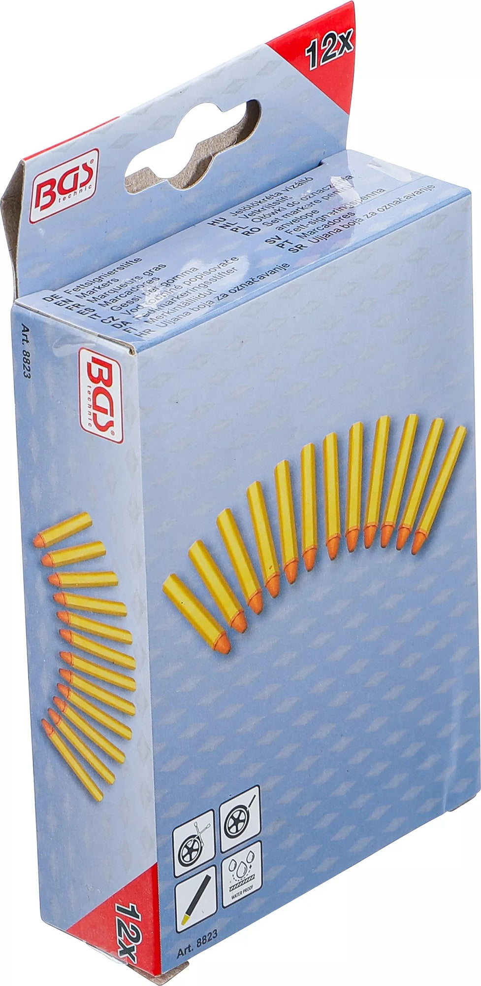 BGS 8823 Fettsignierstifte gelb zur Reifenmarkierung 12 Stück